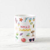 Mug Hello Été – Tasse de café amusante et ensoleil (Centre)