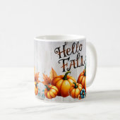 Mug Hello Fall citrouilles colorés (Devant droit)