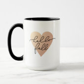 Mug Hello Fall Love Heart (Gauche)
