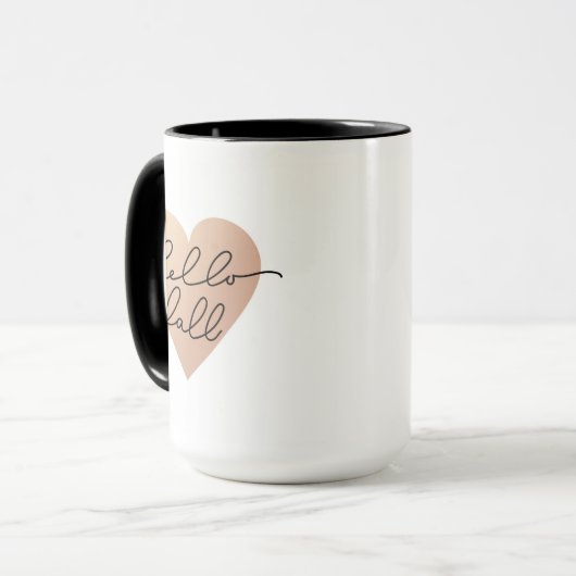 Mug Hello Fall Love Heart (Devant gauche)