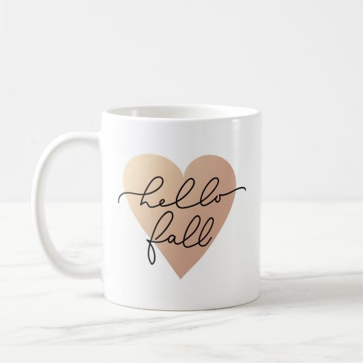 Mug Hello Fall Love Heart (Gauche)