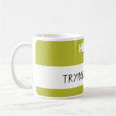 Mug "Hello I Am" personnalisé (Gauche)