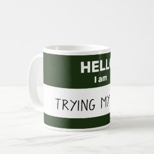 Mug "Hello I Am" personnalisé