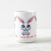 Mug Hello Maman - Tasse à café jolie lapin (Centre)