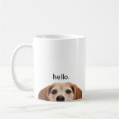 Mug Hello mignon Beagle chien moderne tendance (Gauche)