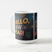 Mug Hello New Year Mug - Commencez 2025 avec Style (Devant gauche)