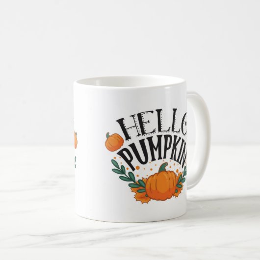 Mug Hello Pumpkin Fall Autumn                          (Devant droit)