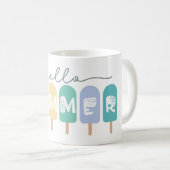 Mug Hello Summer Popsicle coloré (Devant droit)