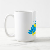 Mug Hello Summer, Waves Graphic, Cool White (Gauche)