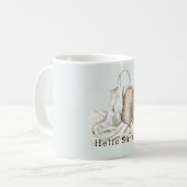 Mug Hello Sunshine Mint Beach Shells Starfish Bag (Devant gauche)