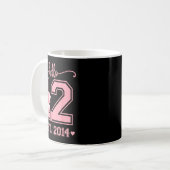Mug Hello Twelve Est 2014 12th Birthday Coquette 12 Ye (Devant gauche)