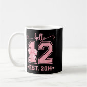 Mug Hello Twelve Est 2014 12th Birthday Coquette 12 Ye (Gauche)
