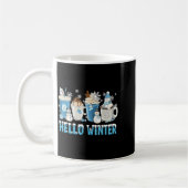 Mug Hello Winter Sweet Cozy Coffee Lovers Snowman Chri (Gauche)