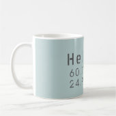 Mug Helsinki Latitude Longitude (Gauche)