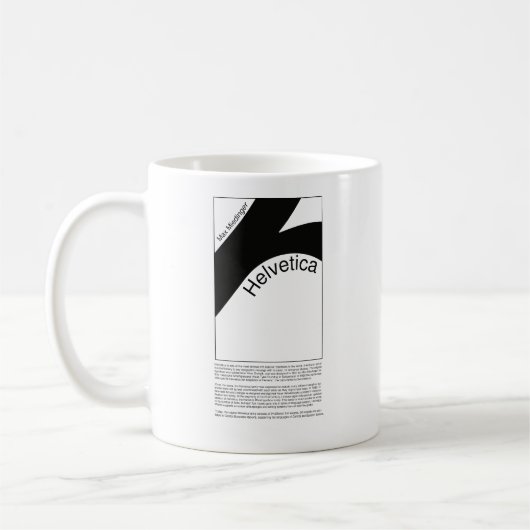 Mug Helvetica Typography | Demo Design (Gauche)