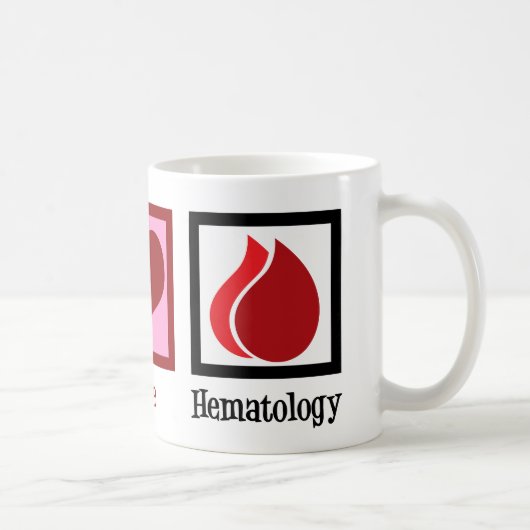 Mug Hématologie de l'amour pour la paix (Droite)