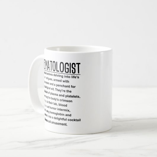 Mug Hématologue (Devant gauche)