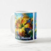 Mug Hemerocallis Hemerocallis Fleur Jaune Sarcelle Per (Devant gauche)