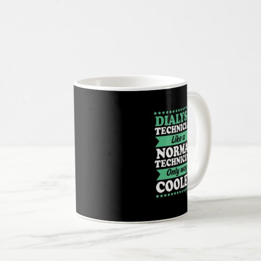 Mug Hemo Tech Néphrologie Drôle Technicien Dialyse (Devant droit)