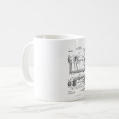 Mug Hemstitch Vintage Machine à coudre Brevet (Devant gauche)