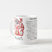 Mug Hendricks, l'origine, signification et la crête (Devant gauche)