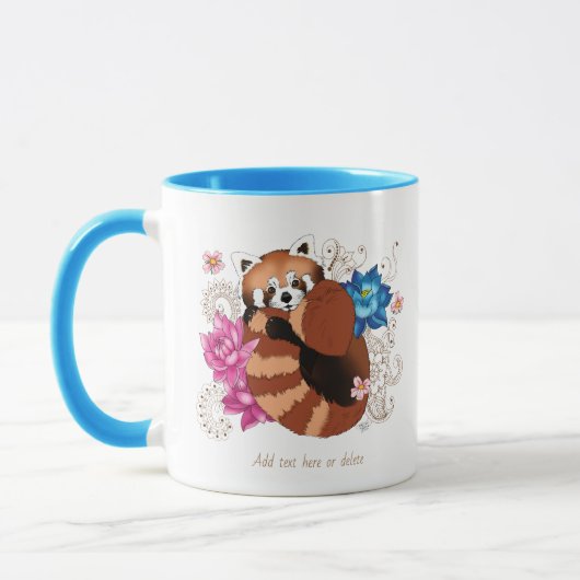 Mug Henné à fleur Panda Lotus (Gauche)