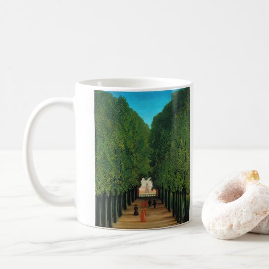 Mug Henri Rousseau, Avenue dans le Parc à Saint Cloud (Avec donut)
