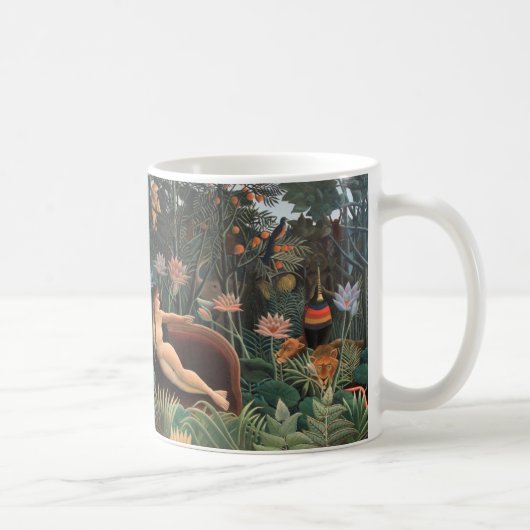 Mug Henri Rousseau Le rêve Jungle Fleurs Surréalisme (Droite)