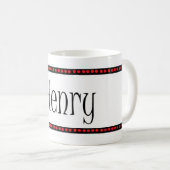 Mug Henry pointille le nom (Devant droit)