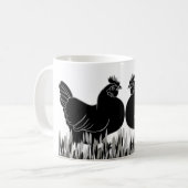 Mug Hens~Silhouette (Devant gauche)