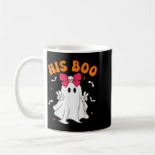 Mug Her Boo & His Boo Funny Matching Halloween Cou (Gauche)