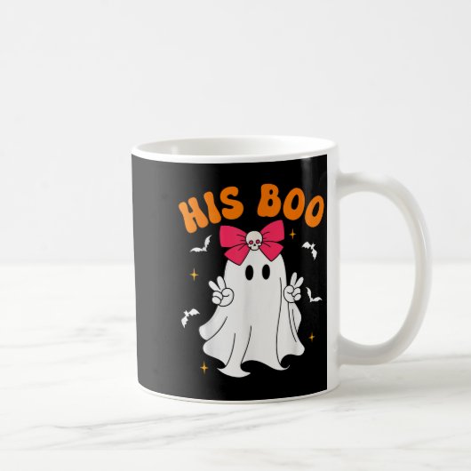 Mug Her Boo & His Boo Funny Matching Halloween Cou (Droite)