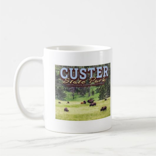 MUG HERBE DE BISON - PARC D'ÉTAT DE LA CUSTRE - DAKOTA (Gauche)