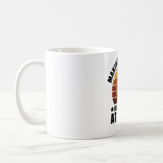 Mug Herbe de Funny Van Road (Gauche)