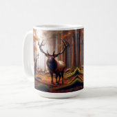 Mug Herbe d'élans en forêt enchantée pendant l'automne (Devant gauche)