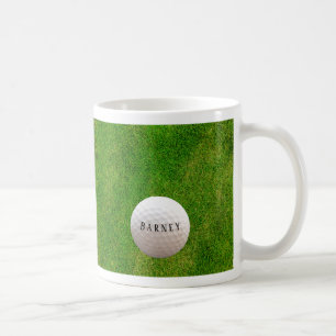 Mug Herbe verte, Golfball personnalisé sur herbe
