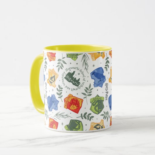 Mug Hérbologie magique HOGWARTS™ Maisons Motif (Devant gauche)