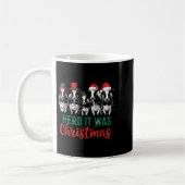 Mug Herd It Was Christmas Cute Festive Cows Xmas Holid (Gauche)