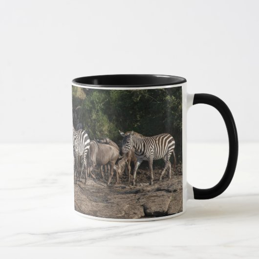 Mug Herd Zebra dans le cadre naturel Cadeau intérieur (Droite)