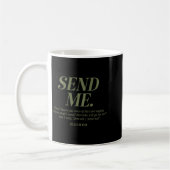 Mug Here Am I Send Me Isaiah 6_8 Christian Bible Verse (Gauche)
