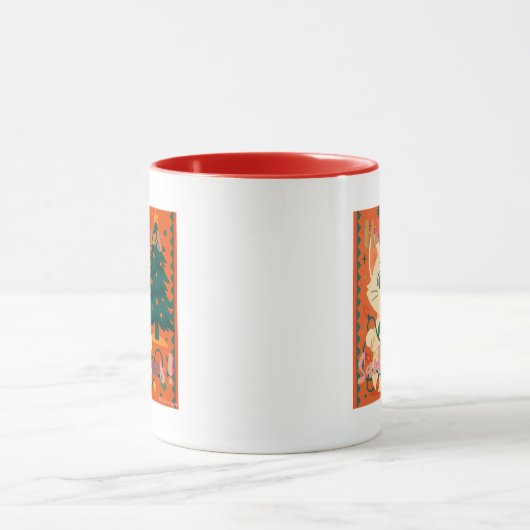 Mug Here Comes Santa Claws! Cute & Funny Cat (Centre)