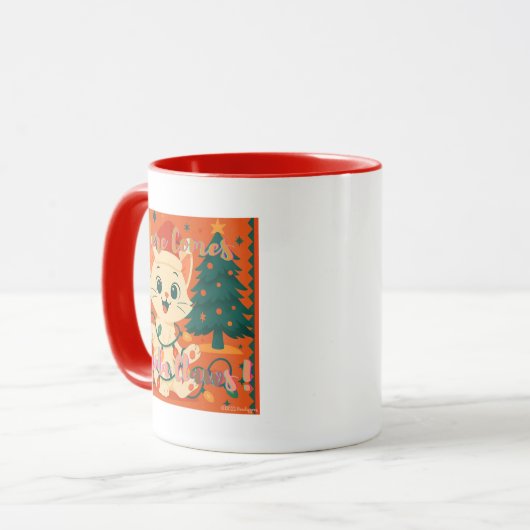 Mug Here Comes Santa Claws! Cute & Funny Cat (Devant gauche)