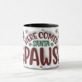Mug Here Comes Santa Paws (Centre)