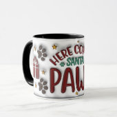 Mug Here Comes Santa Paws (Devant gauche)