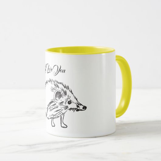 Mug Hérisson (Devant droit)