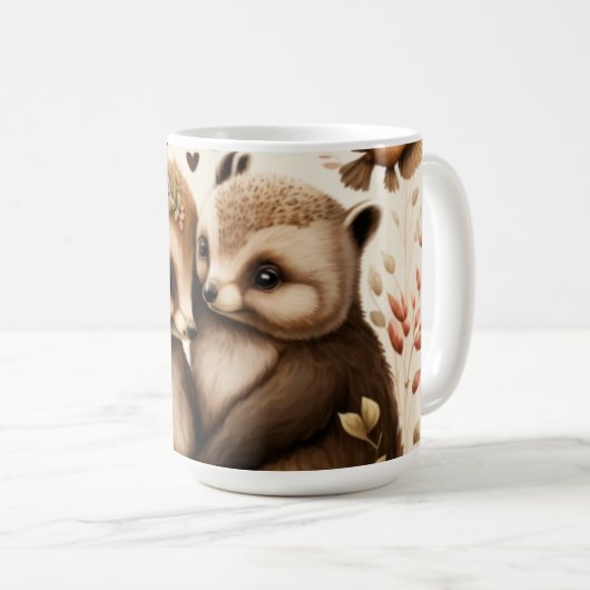 Mug Hérisson amoureux (Devant droit)