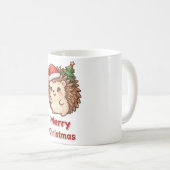 Mug Hérisson Arbre de Noël Joyeux Noël (Devant droit)