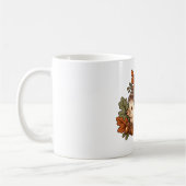 Mug Hérisson avec champignons et feuilles d'automne (Gauche)