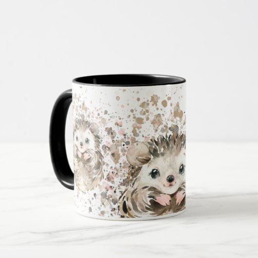 Mug Hérisson bébé mignon (Devant gauche)