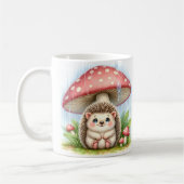 Mug Hérisson Bébé mignon Sous Parapluie De Champignons (Gauche)